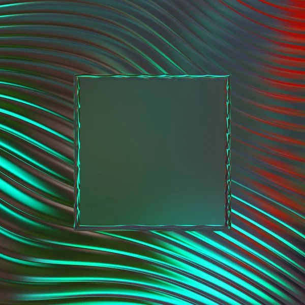 Soyut çerçeveli arkaplan. Renkli, canlı, dalgalı bir duvar kağıdı. Merkezi çerçeveli yaratıcı grafik 2d çizim. Dinamik şekilli modaya uygun sıvı örtüsü.