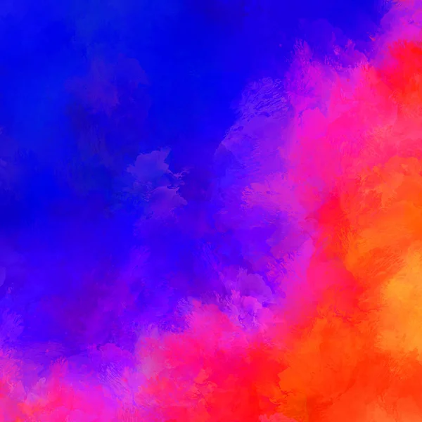 Duvar sanatı Eşsiz ve yaratıcı illüstrasyon. Fırça darbesi ile boyanmış. Renkli fırça darbelerinin soyut arkaplanı. Fırçalanmış canlı duvar kâğıdı. Boyalı sanatsal yaratım.