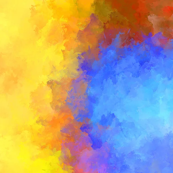 Painted Composition Vibrant Brush Strokes Textured Colorful Painting Paint Brushed — Stock Photo, Image