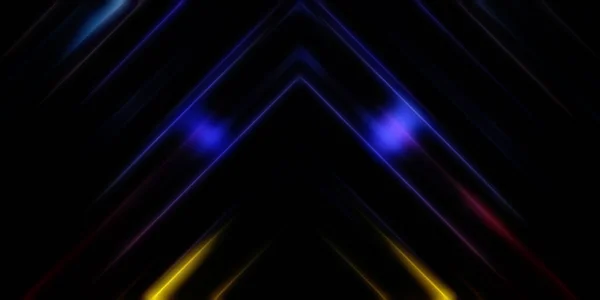 Abstract Shining Geometric Lights Background Fractal Symmetric Graphic Illustration Intersecting — Stock Photo, Image