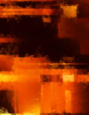 Modern sanat. Renkli çağdaş sanat eserleri. Renkli boya darbeleri. Soyut arkaplanda fırça darbeleri. Fırça boyası. Eşsiz duvar sanatı.