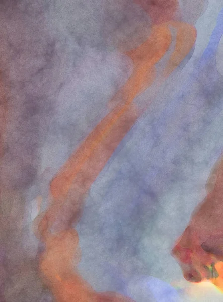 El yapımı sürreal soyut desenli suluboya. Modern sanatsal resim. 2D çizim. Arkaplan boyası karışımı. Yaratıcı duvar sanatı. Çağdaş sanat