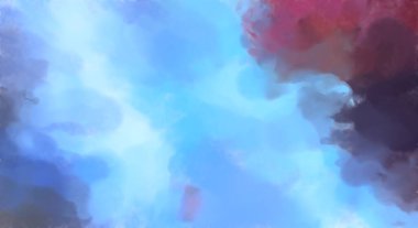 Çağdaş sanat. El yapımı resim. Modern sanat eserleri. Yüzeyde suluboya fırça darbeleriyle resim yapmak. 2D çizim. Sanatsal arkaplan resmi. Tablo üzerinde soyut resim. Renkli doku.