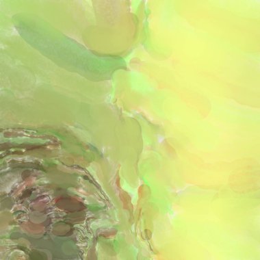 El yapımı sürreal soyut desenli suluboya. Modern sanatsal resim. 2D çizim. Arkaplan boyası karışımı. Yaratıcı duvar sanatı. Çağdaş sanat.