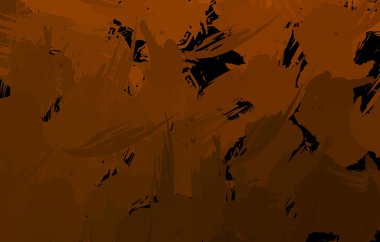 Vahşi fırça darbeleriyle yaratıcı soyut resim. Artistik fırça darbeleriyle donatılmış. Renkli ve canlı bir tasvir. Boyalı sanat.