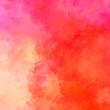 Canlı fırça darbeleriyle boyanmış. Renkli desenli resim. Fırçalanmış duvar kağıdını boya.