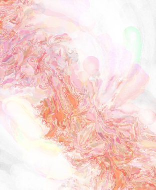 Yumuşak suluboya duvar kağıdı. Hafifçe fırçalanmış renkleri olan sanatsal bir resim. Pastel renkler arkaplana dokunmuş. Soyut duvar sanatı..