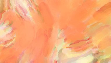 Yumuşak suluboya duvar kağıdı. Hafifçe fırçalanmış renkleri olan sanatsal bir resim. Pastel renkler arkaplana dokunmuş. Soyut duvar sanatı..