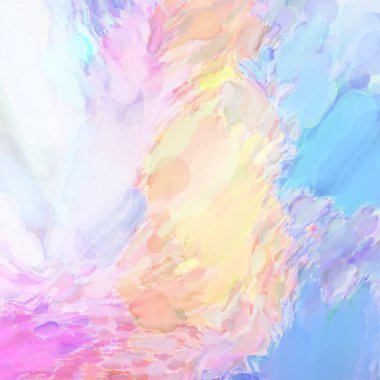 Çağdaş sanat. El işçiliğinin renkli dokusu. Modern resim. Yüzeyde suluboya vuruşlar. Sanatsal arkaplan resmi. Tablo üzerinde soyut resim. Fırça darbeleri. 