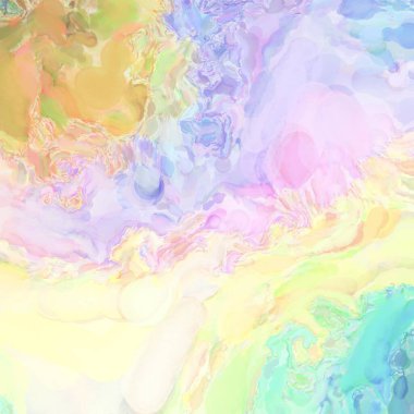 El yapımı sürreal soyut desenli suluboya. Modern sanatsal resim. 2D çizim. Arkaplan boyası karışımı. Yaratıcı duvar sanatı. Çağdaş sanat.