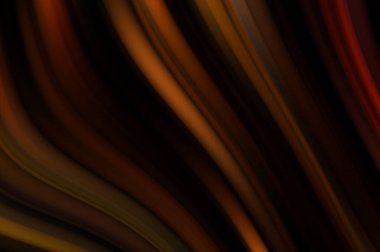 Siyah arka planda renkli düz çizgiler. Sıvı ve sıvı renkli dalgalar karanlıkta akıyor. Duvar kağıdı, afiş, arkaplan, kart, kitap, kapak, poster, afiş, broşür