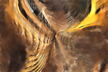 Modern sanat. Renkli çağdaş sanat eserleri. Renkli boya darbeleri. Soyut arkaplanda fırça darbeleri. fırça boyası.