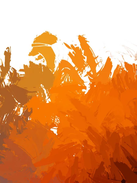 Taranmış Boyalı Soyut Arkaplan. Vahşi kaotik fırça darbeleri. Boya darbeleri. 2D İllüstrasyon. Fırça darbeli resim. 