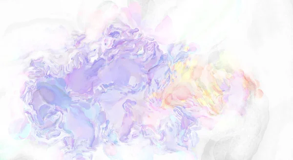 Aquarel Abstract Schilderen Met Pastelkleuren Zachte Kleur Geschilderde Illustratie Van — Stockfoto