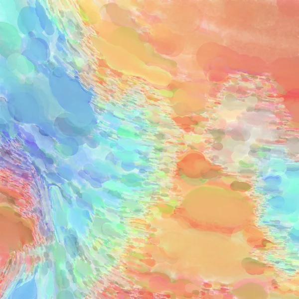 El yapımı sürreal soyut desenli suluboya. Modern sanatsal resim. 2D çizim. Arkaplan boyası karışımı. Yaratıcı duvar sanatı. Çağdaş sanat.