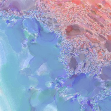 Çağdaş sanat. El işçiliğinin renkli dokusu. Modern resim. Yüzeyde suluboya vuruşlar. Sanatsal arkaplan resmi. Tablo üzerinde soyut resim. Fırça darbeleri. 