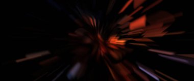 Işık parçacık izleri. Parlayan parçacıkları ve çizgileri olan ışık patlaması yıldızı. Güzel hareketli soyut ışın arkaplanı.