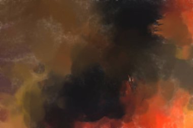 Çağdaş sanat. El yapımı resim. Modern sanat eserleri. Yüzeyde suluboya fırça darbeleriyle resim yapmak. 2D çizim. Sanatsal arkaplan resmi. Tablo üzerinde soyut resim. Renkli doku.