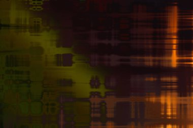 Soyut arkaplan. Yaşlanmış grunge dokusunda geometrik elementler. Farklı renk desenli grafiksel illüstrasyon.