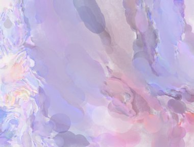 Yumuşak suluboya duvar kağıdı. Hafifçe fırçalanmış renkleri olan sanatsal bir resim. Pastel renkler arkaplana dokunmuş. Soyut duvar sanatı..