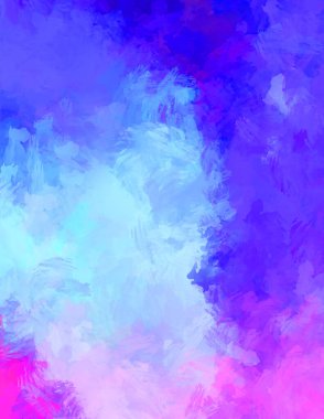 Modern sanat. Taranmış Boyalı Soyut Arkaplan. Fırça darbesi ile boyanmış. Boya darbeleri. 2B Görüntü.