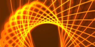 Işık dalgalarının neon renkli soyut tasarımı. Dijital arka plan ve neon ışığı parlama efekti. Parlak ışınlar duvar kağıdı.