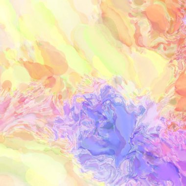 El yapımı sürreal soyut desenli suluboya. Modern sanatsal resim. 2D çizim. Arkaplan boyası karışımı. Yaratıcı duvar sanatı. Çağdaş sanat.