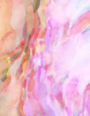 2D çizim. Sanatsal arkaplan resmi. Tablo üzerinde soyut resim. Çağdaş sanat. El yapımı resim. Renkli doku. Modern sanat eserleri. Yüzeyde suluboya fırça darbeleriyle boyama.