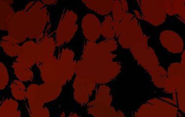 Vahşi fırça darbeleriyle yaratıcı soyut resim. Artistik fırça darbeleriyle donatılmış. Renkli ve canlı bir tasvir. Boyalı sanat.