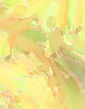 2D çizim. Sanatsal arkaplan resmi. Tablo üzerinde soyut resim. Çağdaş sanat. El yapımı resim. Renkli doku. Modern sanat eserleri. Yüzeyde suluboya fırça darbeleriyle boyama.