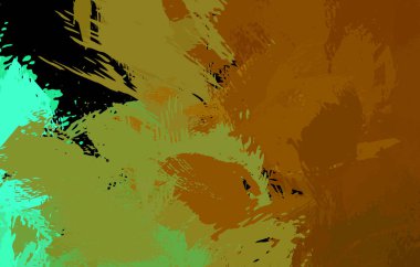 Sanatsal soyut arkaplan. Doku boyalı duvar kağıdı. Boya darbeleriyle yaratıcı bir illüstrasyon. Fırça desenli resim.