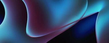 Soyut arkaplan. Değişken renk değişim dalgaları, dinamik hareketlerle. Işık dalgalarının neon renkli soyut tasarımı. Duvar kağıdı, afiş, arkaplan, kart, kitap illüstrasyonu, web sitesi.