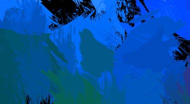 Sanatsal soyut arkaplan. Doku boyalı duvar kağıdı. Boya darbeleriyle yaratıcı bir illüstrasyon. Fırça desenli resim.