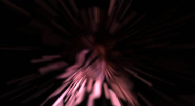 Işık parçacık izleri. Parlayan parçacıkları ve çizgileri olan ışık patlaması yıldızı. Güzel hareketli soyut ışın arkaplanı.