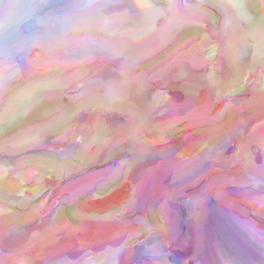 Pastel renklerde suluboya resim. Poster, duvar sanatı, afiş, kart, kitap kapağı ya da ambalaj için rahatlatıcı kompozisyonun yumuşak renkli çizimi. Modern fırça darbeleri resim.