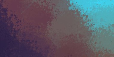Taranmış Boyalı Soyut Arkaplan. Vahşi kaotik fırça darbeleri. Boya darbeleri. 2D İllüstrasyon. Fırça darbeli resim.