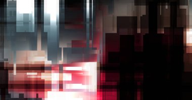 Fütürist soyut geometrik duvar kağıdı. Geometrik renkli şekiller. Dikdörtgen şekilli arka plan. Bir teknolojinin dijital illüstrasyonuName.