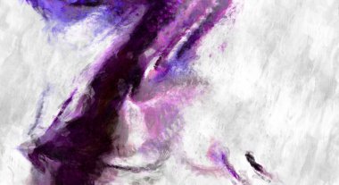 Soyut arkaplanda pürüzlü fırça darbeleri. Fırça boyası. Renkli boya darbeleri. Eşsiz duvar sanatı. Tuvaldeki modern sanat. Renkli çağdaş sanat eserleri. 