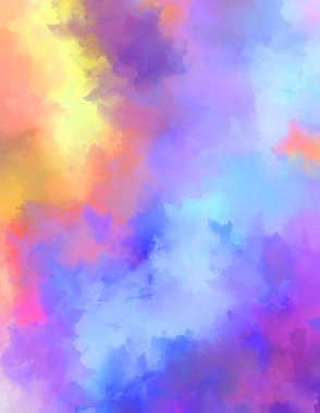 Boya darbeleri. 2D İllüstrasyon. Taranmış Boyalı Soyut Arkaplan. Fırça darbesi ile boyanmış. Modern sanat.