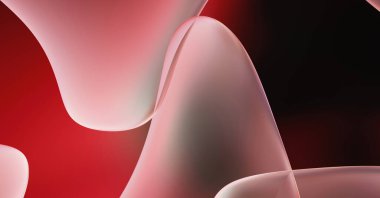 Soyut arkaplan. Değişken renk değişim dalgaları, dinamik hareketlerle. Işık dalgalarının neon renkli soyut tasarımı. Duvar kağıdı, afiş, arkaplan, kart, kitap illüstrasyonu, web sitesi.