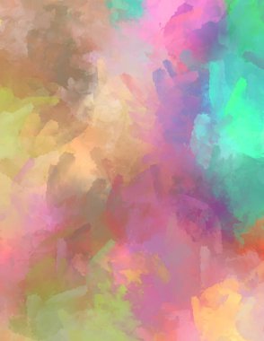 Sanatsal soyut arkaplan. Doku boyalı duvar kağıdı. Boya darbeleriyle yaratıcı bir illüstrasyon. Fırça desenli resim.