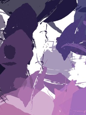 Renkli fırça darbelerinin 2B çizimi. Dekoratif doku resmi. Canlı boya desenli arka plan. Kaotik fırça darbeleri resim.