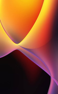 Soyut arkaplan. Değişken renk değişim dalgaları, dinamik hareketlerle. Işık dalgalarının neon renkli soyut tasarımı. Duvar kağıdı, afiş, arkaplan, kart, kitap illüstrasyonu, web sitesi.