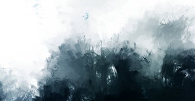 Canlı fırça darbeleriyle boyanmış. Renkli desenli resim. Fırçalanmış duvar kağıdını boya.