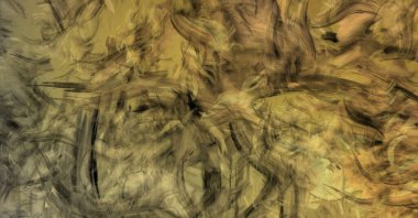 Modern sanat. Taranmış Boyalı Soyut Arkaplan. Fırça darbesi ile boyanmış. Boya darbeleri. 2B Görüntü