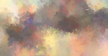 Renkli fırça darbelerinin soyut arkaplanı. fırçalanmış canlı duvar kağıdı. resmedilmiş sanat eseri. Eşsiz ve yaratıcı illüstrasyon.