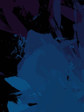 Vahşi fırça darbeleriyle yaratıcı soyut resim. Artistik fırça darbeleriyle donatılmış. Renkli ve canlı bir tasvir. Boyalı sanat.