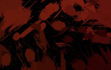 Sanatsal soyut arkaplan. Doku boyalı duvar kağıdı. Boya darbeleriyle yaratıcı bir illüstrasyon. Fırça desenli resim.