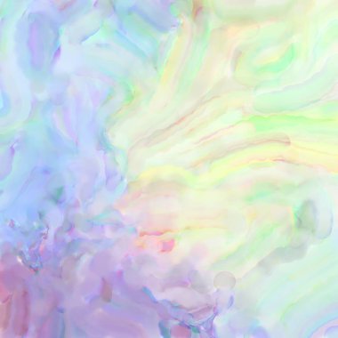 El yapımı sürreal soyut desenli suluboya. Modern sanatsal resim. 2D çizim. Arkaplan boyası karışımı. Yaratıcı duvar sanatı. Çağdaş sanat.