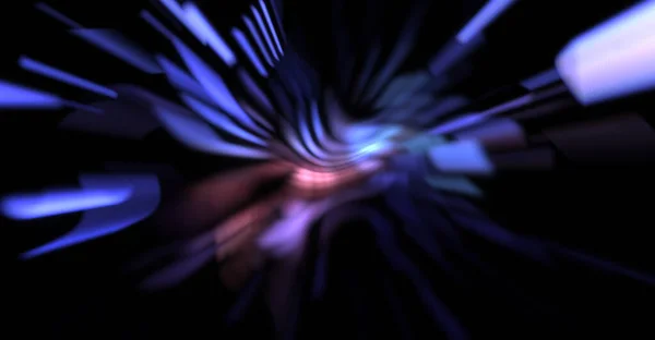 Light Particle Trails Light Explosion Star Glowing Particles Lines Beautiful — Stock Photo, Image